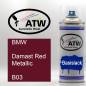 Preview: BMW, Damast Red Metallic, B03: 400ml Sprühdose, von ATW Autoteile West.